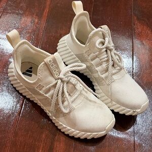 adidas Kids Neutral Beige Knit Cloudfoam Sneakers